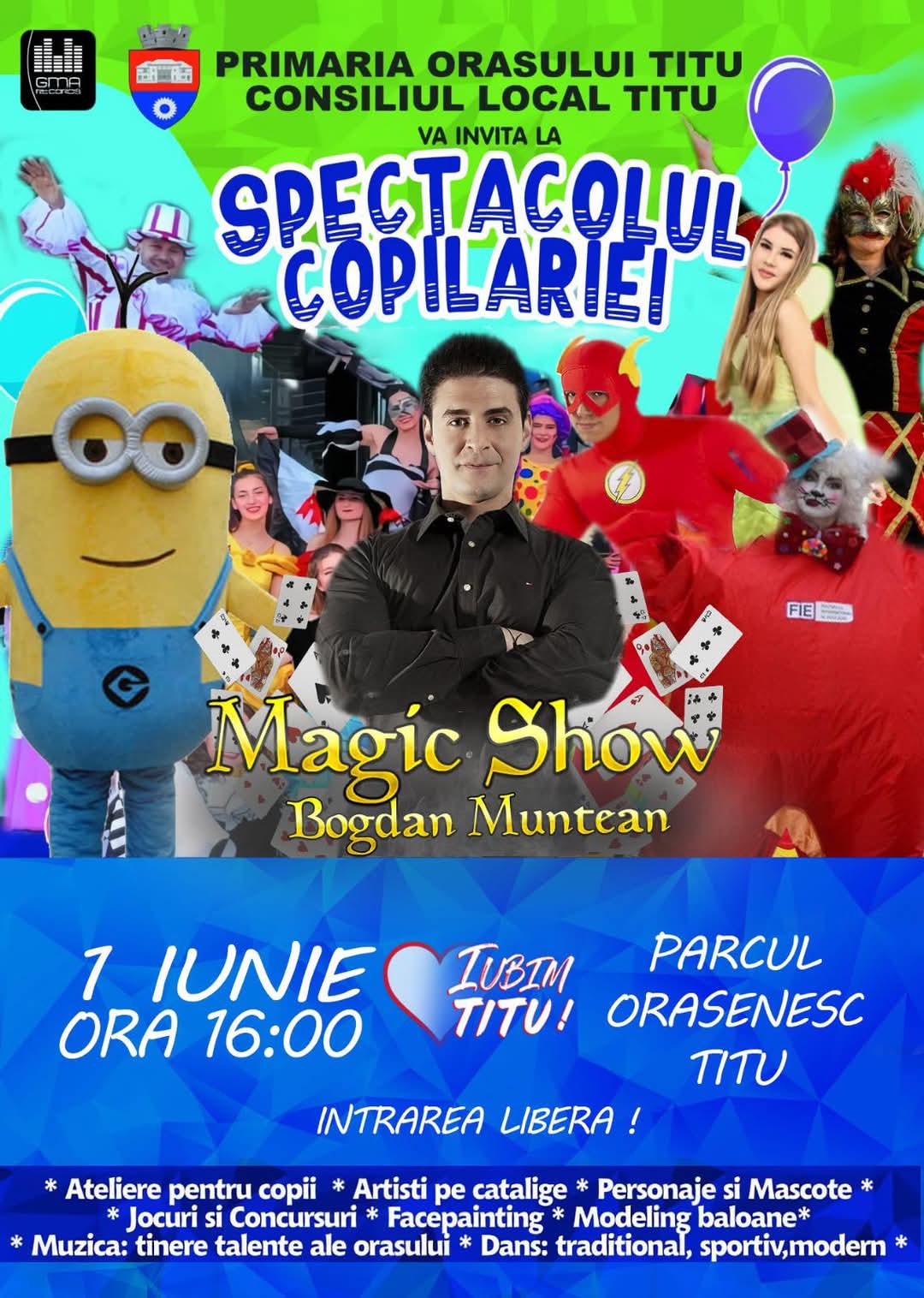 Titu celebrează copilăria pe 1 iunie!