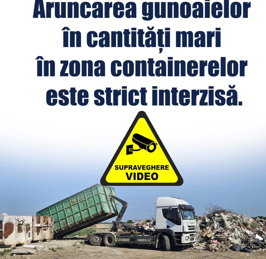 Avertisment: Aruncarea deșeurilor interzisă