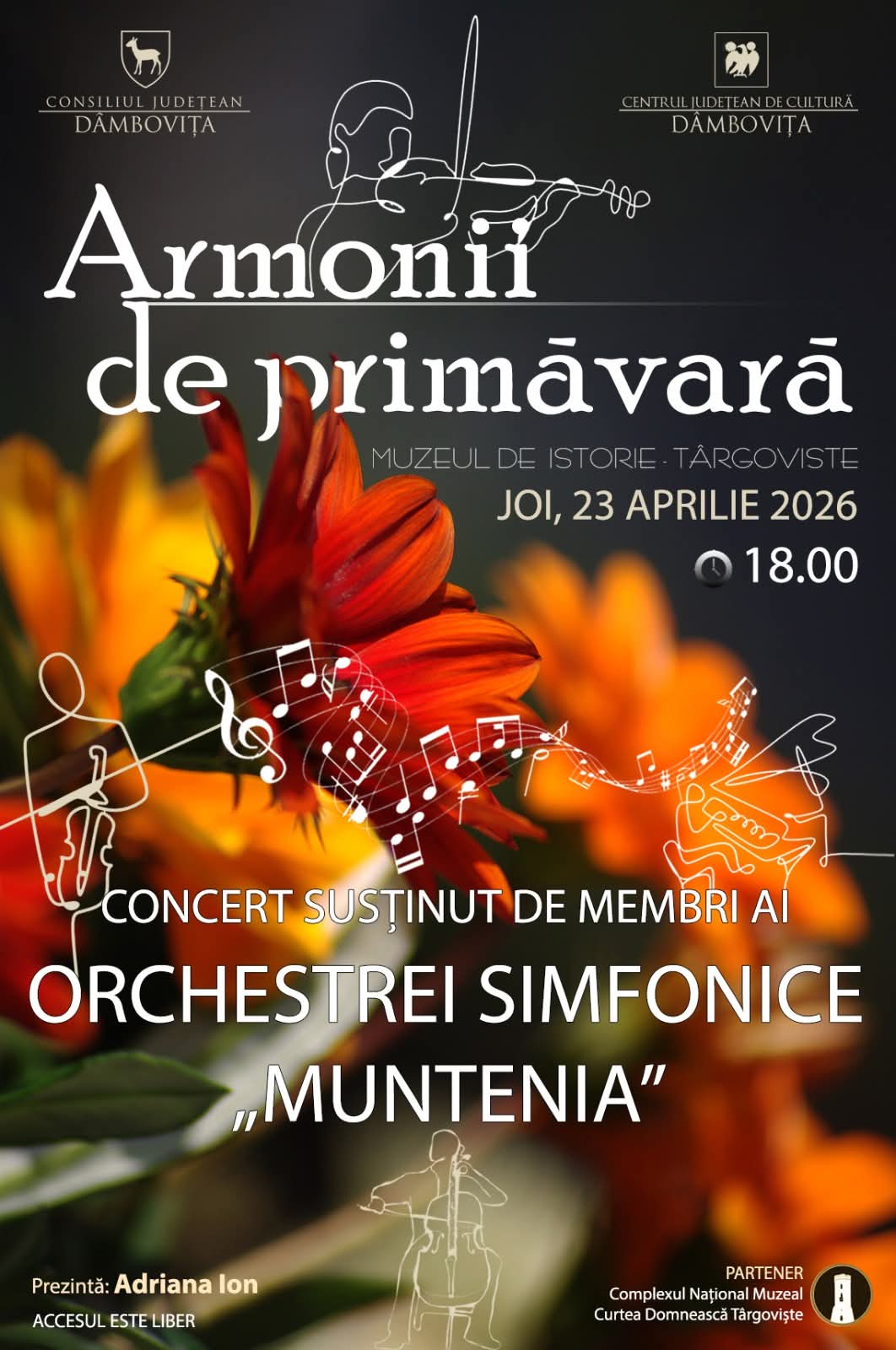 Concert „Armonii de primăvară” pe 23 aprilie