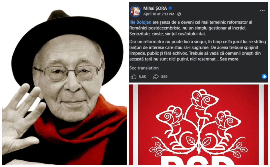 Mihai Șora, activ pe Facebook după 3 ani