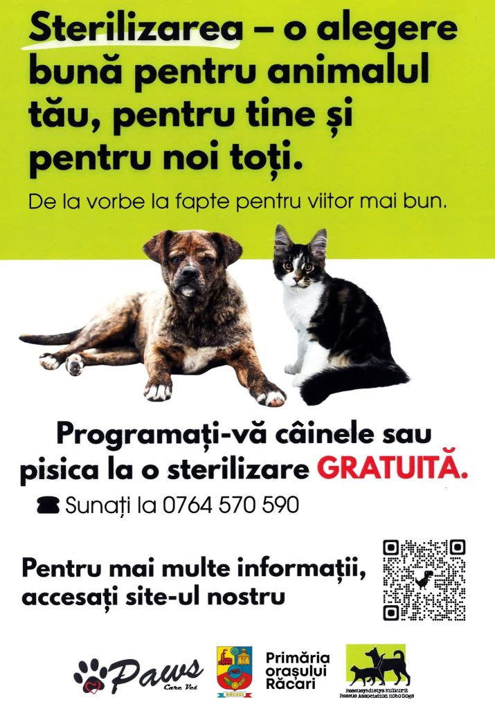 Campanie gratuită de sterilizare animale