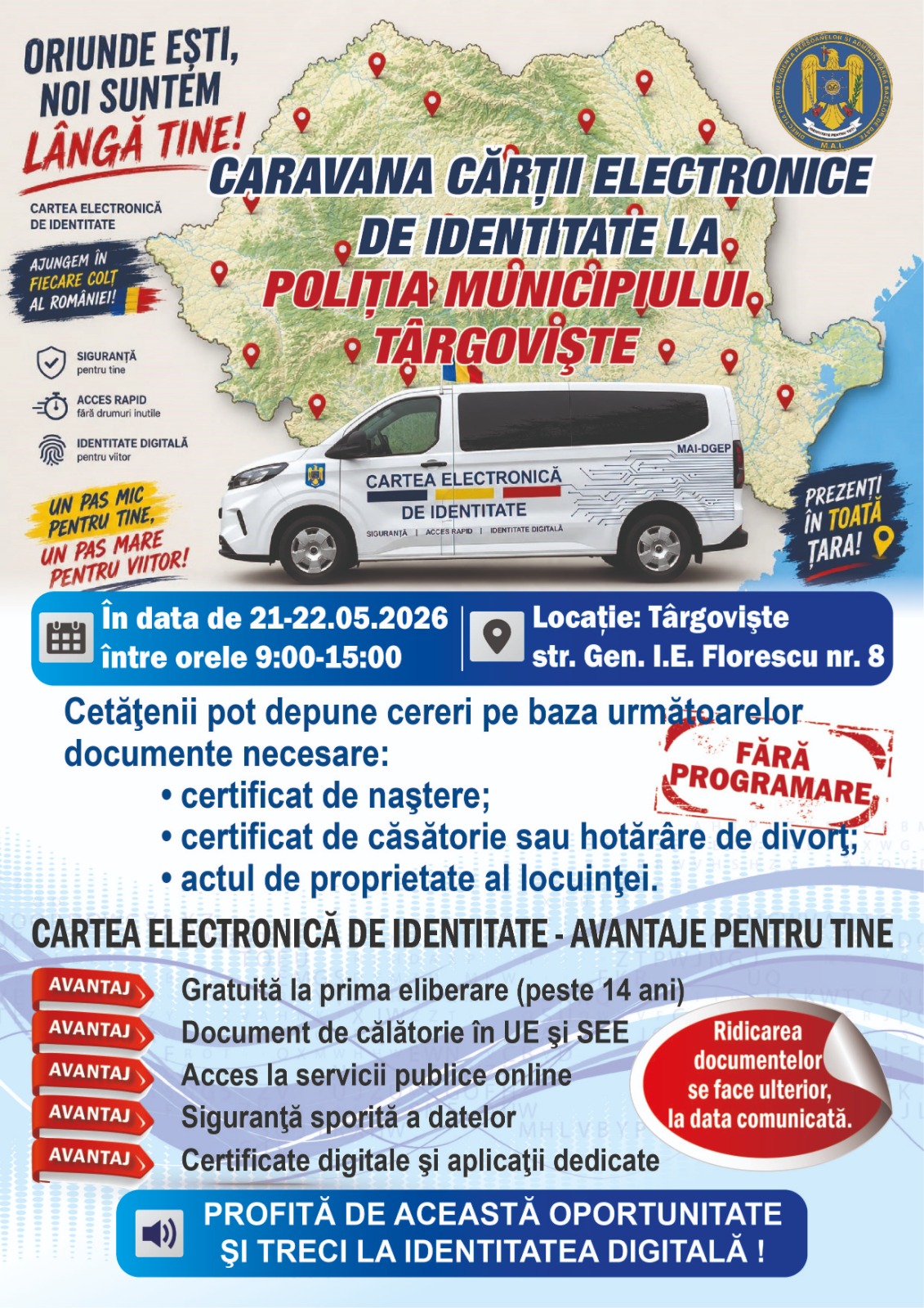 Caravana pentru Carte Electronică de Identitate