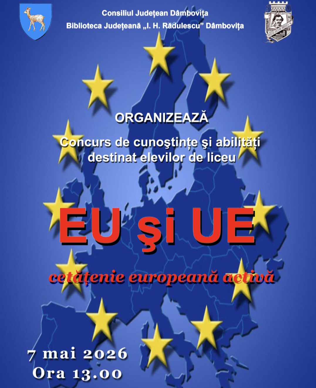 Concurs pentru liceeni: „EU și UE – cetățenie activă”