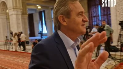 Deputatul, deranjat de întrebările jurnaliștilor