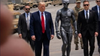 Documente OZN desecretizate, Trump și extraterestru