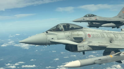 F-16 românesc doboară dronă ucraineană