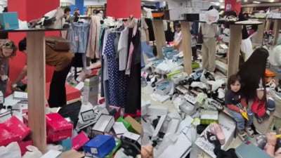Magazin de haine distrus de clienți la deschidere