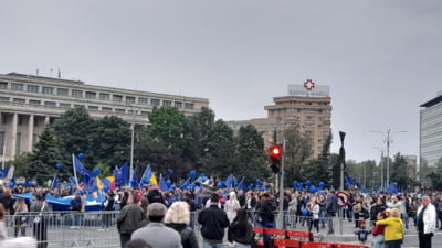 Manifestație în Piața Victoriei de Ziua Europei