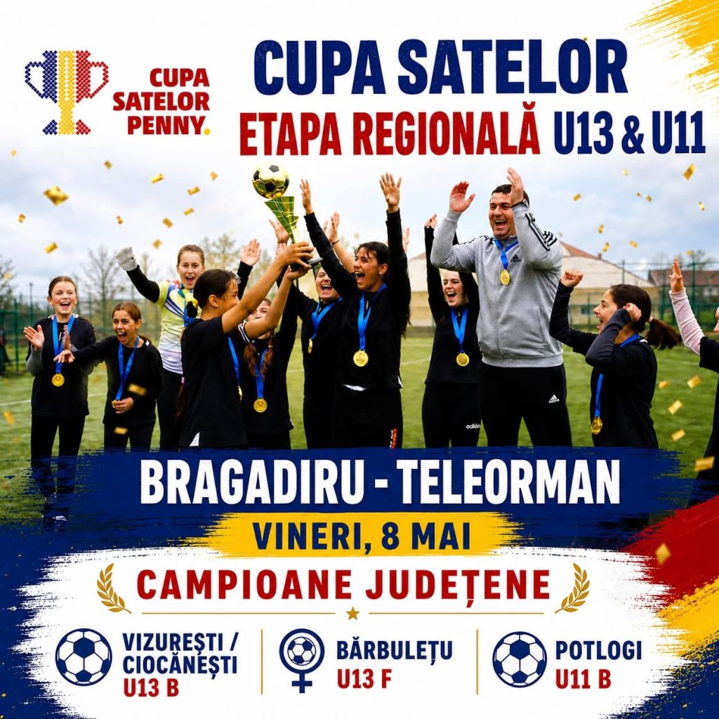 Micii fotbaliști luptă pentru Cupa Satelor!