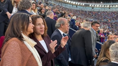 Românca din loja Barcelonei la derby-ul cu Real Madrid