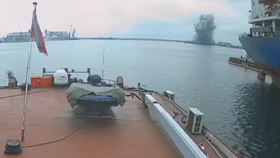 Explozia dronei maritime în portul Constanța